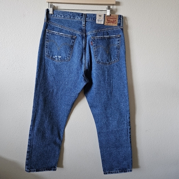 Nwts 501 Levis High Rise Straight Leg Cropped 31x26 - Picture 4 of 11